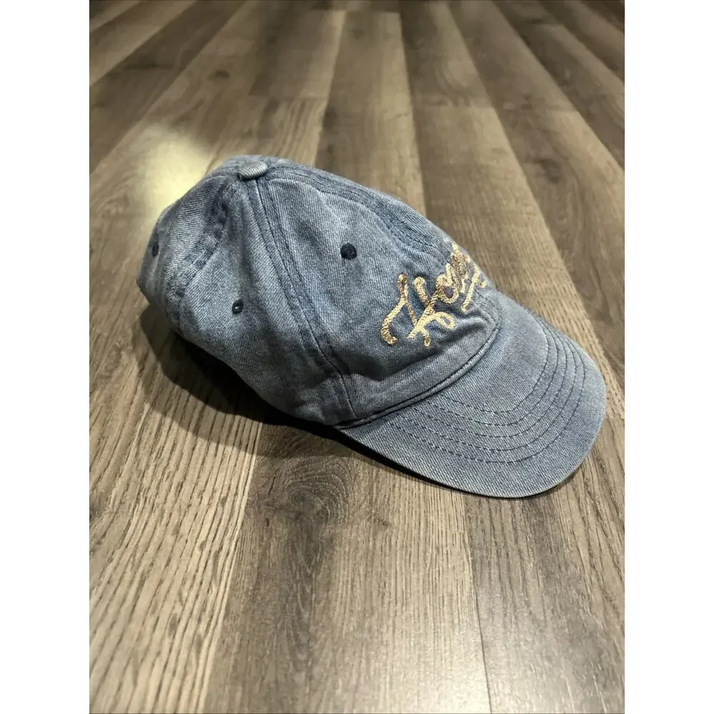 Howdy Denim And Cow Print Hat